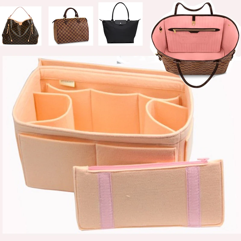 Подходит для Speedy keepall 45 50 55 60 восхитительный настраиваемый Войлок Tote Органайзер