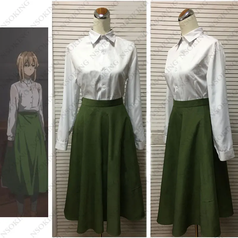 Featured image of post Violet Evergarden Cosplay Green Skirt Check out our violet evergarden cosplay selection for the very best in unique or custom handmade pieces from our costumes shops