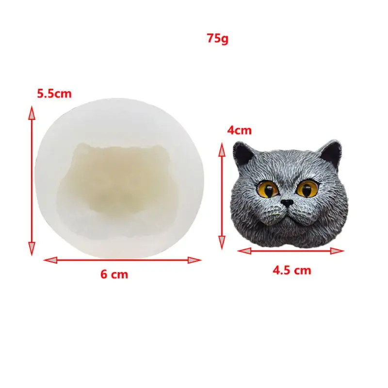 Pet Cat форма головы кулон полимерный литой формы силиконовые формы ювелирных изделий Инструменты