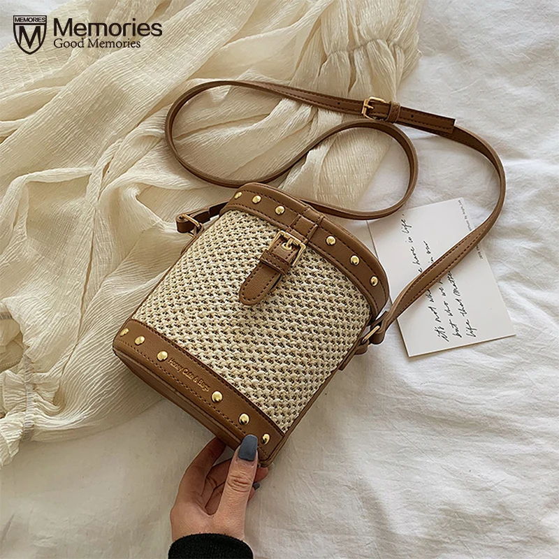 

2019 Handmade women Handbag Vintage Retro Beach bag Straw Rope Knitted big Messenger Bag Lady Fresh Paper pack for Summer Tote