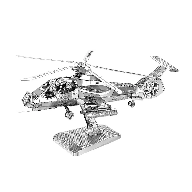 HK Нан юаней 3d металлические головоломки rah-66 Stealth вертолет DIY лазерная резка Паззлы головоломка модель для взрослых детей образования
