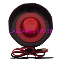 Top Selling Universal 6 Six Tone Siren Horn For Car Alarms DC12V 15W 120dB Electronic Siren With 35cm Wire Carsmate