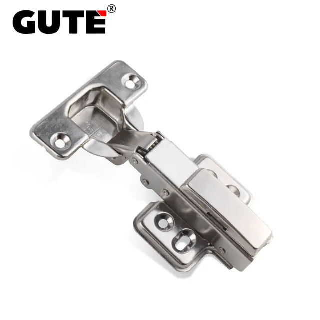 Gute 304 Stainless Steel Cabinet Door Hinge Hydraulic Copper Gute 304 Stainless Steel Cabinet Door Hinge Hydraulic Copper Core Kitchen Furniture Bathroom Cupboard