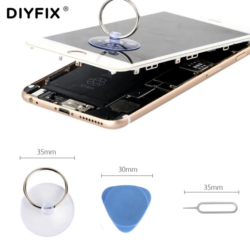 DIYFIX 19 in 1 Phone Opening Repair Tools Kit Precision Screwdriver Set Spudger for MacBook Mobile Phone Tablet PC Hand Tool Set - Image 3
