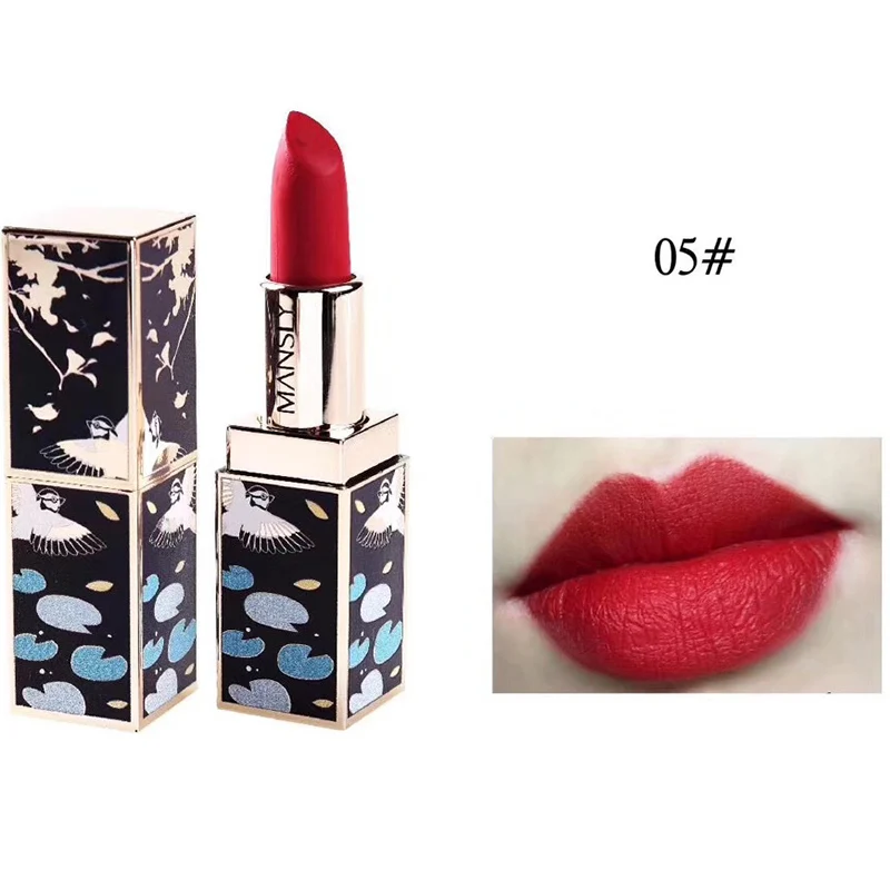 1 Pcs Forbidden City Lipstick Chinese Style Long Lasting Moisturizing for Women Lady 669 - Цвет: 5