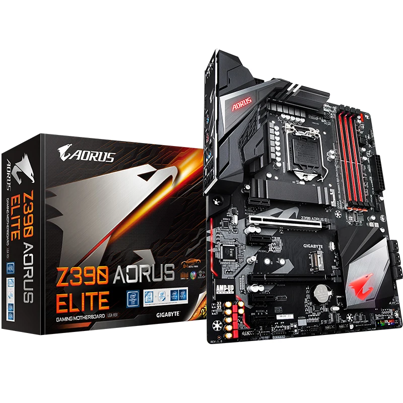 Материнская плата для Gigabyte оригинальная настольная AORUS ELITE Z390 LGA 1151 DDR4 USB3.0 SATA