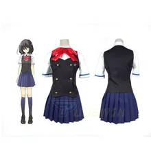 Another Misaki Mei Akazawa Izumi Costume Cosplay School Uniform Skirt Custom Made Any Size ensemble stars judge black and white duel adoring past izumi sena sakuma ritsu cosplay costume custom made halloween christmas