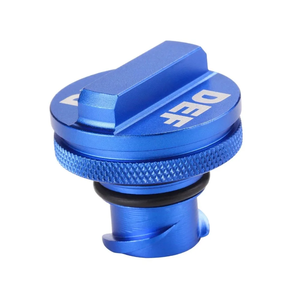 

Aluminum Billet Exhaust Fluid Cap for Dodge Ram Cummins (2013-2017) with Blue DEF Auto Parts