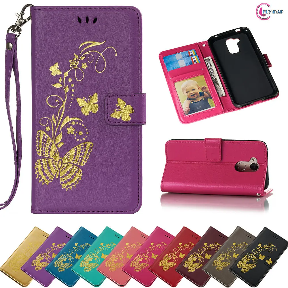 

Flip Case for Huawei Honor 6A DLI-L22 DLI-L42 Butterfly Case Wallet Phone Leather Cover for Huawei Honor A6 DLI-TL20 Cases Bag
