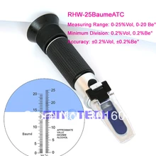 Отличное качество ручной винный Oe винный рефрактометр RHW-25Be/ATC