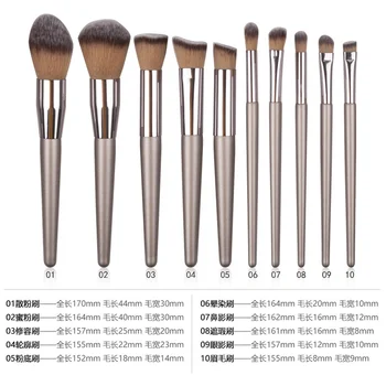 

10pcs profesional Makeup Brushes set Concealer Eyeshadow Foundation Blusher Lips Make up Brush Cosmetic Kit maquiagem Set pincel