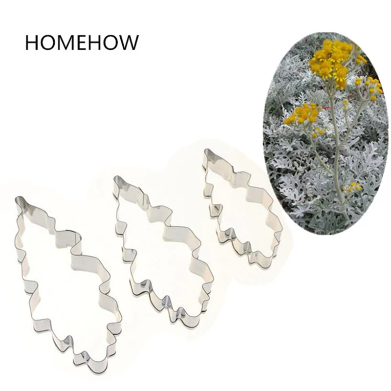 Мельница для торта Homehow 3 шт./лот длина 8 5/7 5/6 см форма Senecio Cineraria из нержавеющей