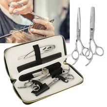 8 шт. набор парикмахерских ножниц регулятор классический бритва-Расческа с сумкой Парикмахерские ножницы набор инструментов для стрижки с расческой инструмент для волос