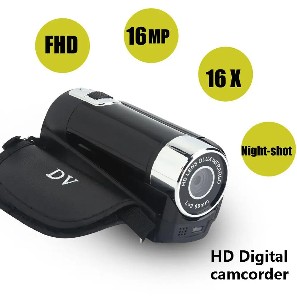 Full HD 1080P Портативная 16MP 270 градусов спортивная видеокамера с поворотом высоким