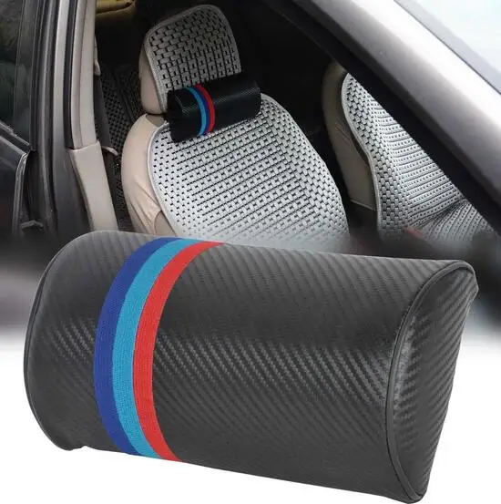 

Color Carbon Fiber Car Seat Neck Cushion Pillow Headrest Fit for BMW ///M