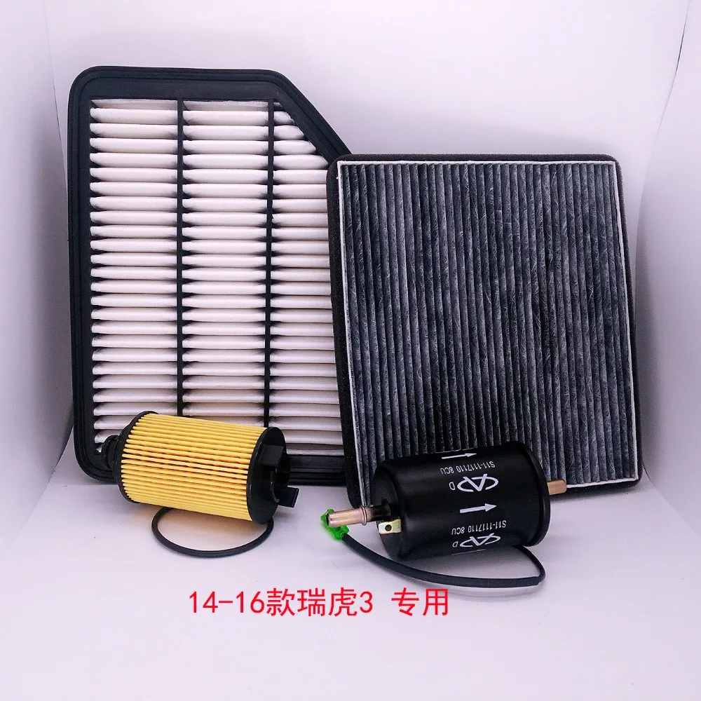 

set filters for 2014-2016 chery Tiggo 3 air + air condition+ gasoline + Oil filter four filters quality