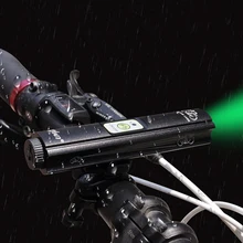 Зеленый лазерный проектор передний велосипедный светильник usb зарядка светодиодный светильник встроенный аккумулятор MTB дорожный велосипедный фонарь для Cyling