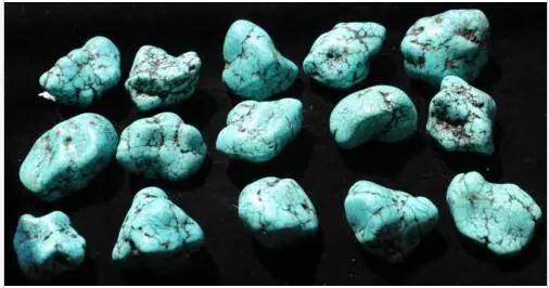 

15 AAAA++++ VEIN BLUE polished Howlite Rough NuggeT