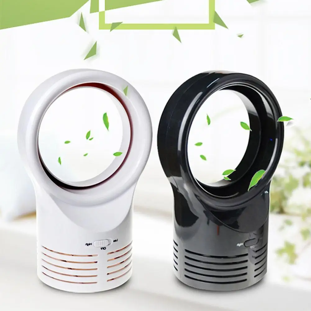 

Mini Portable Desktop Bladeless Fan Cute No Fan-leaf Cooler Cooling Fan For Office Study