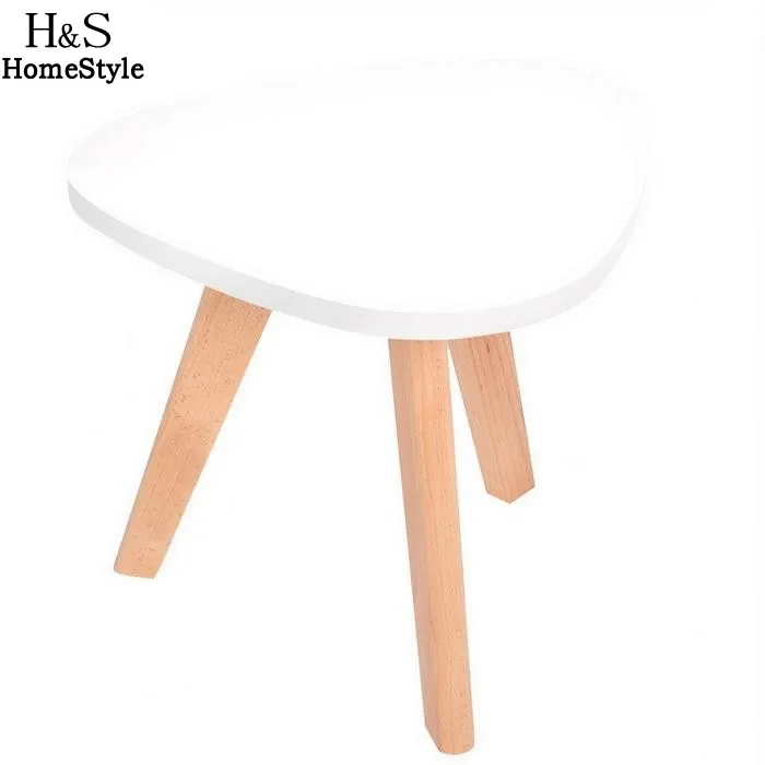 Homdox Mini Triangle Side Table Coffee Tea Table Living Room Balcony Table N30A