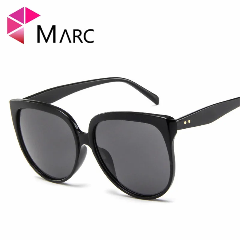 

MARC Fashion Sunglasses Men UV400 Sun Glasses For Women Brand Designer Cat eye High Quality Pink Eyewear Male Clear Oversize