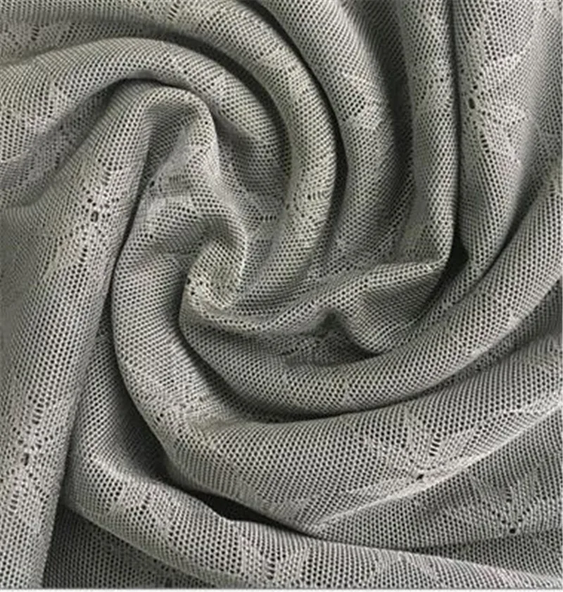 

silver fiber elastic jacquard mesh Antibacterial anti-radiation conductivity cloth Maternity clothes and smart wear fabric