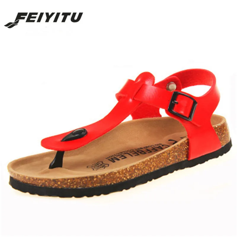 

Feiyitu Men Shoes Cork Sandals Pregnant Man Shoes Beach Sandals for Men's Summer Shoes Non-Slip Cool Slides White Black Brown
