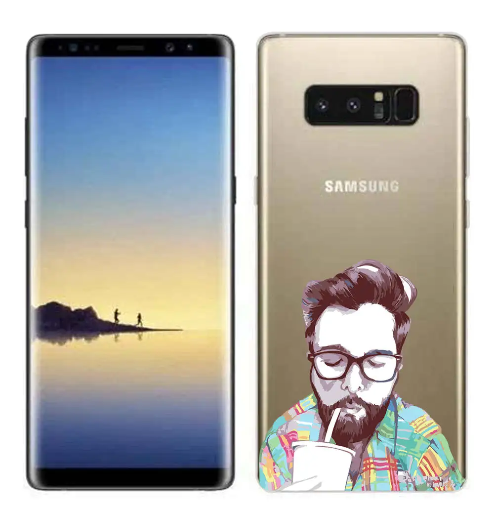 Clear Silicone Fundas for Samsung Galaxy S8 S9 S8 Plus S9 Plus Soft TPU Cover for Samsung Note 3 4 5 7 8 9 Case Protective Shell (6)