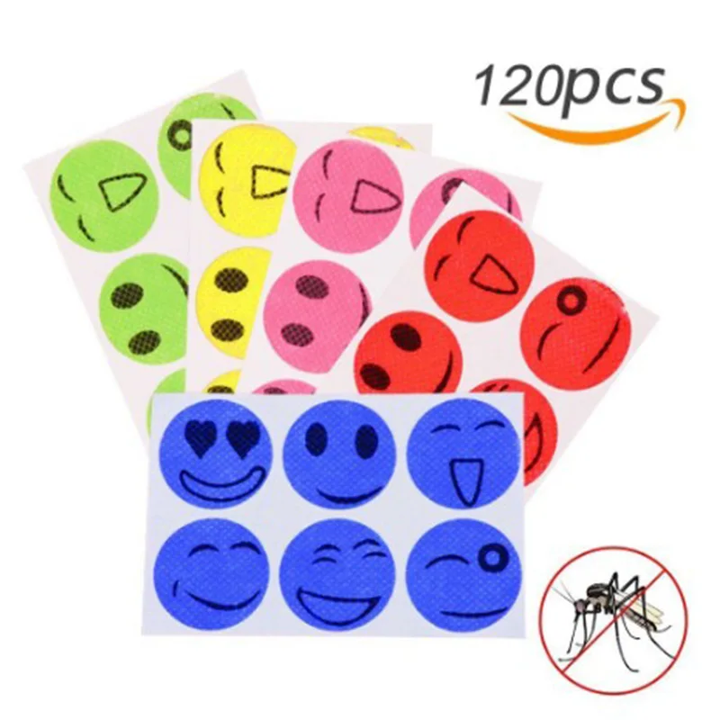 

120pcs Mosquito Repellent Patches Stickers 100% Natural Non Toxic Pure Essential Oil Keeps Insects Far Away Camping Travel