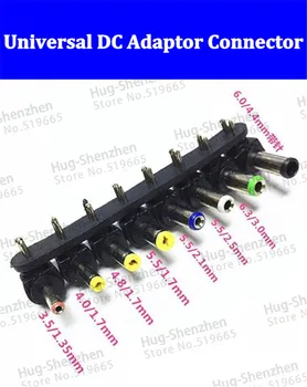 

Universal 8pcs/set DC to 2 PIN Feet Multi-type Male Jack adapter connector for Sony/Toshiba/Lenovo/ASUS/Acer laptop