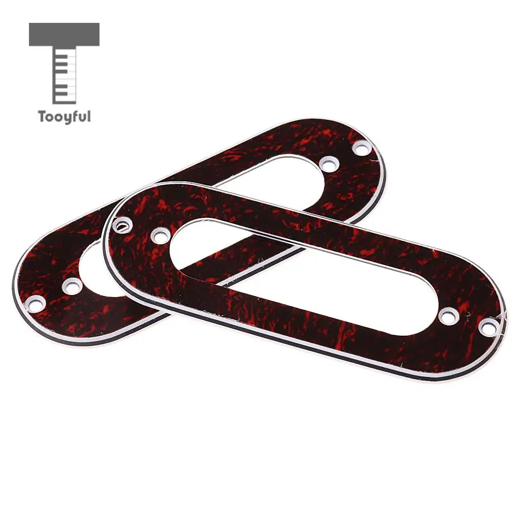Tooyful 3 Pieces Guitar Single Coil Pickup Mounting Ring for Electric Guitar Parts Accessories