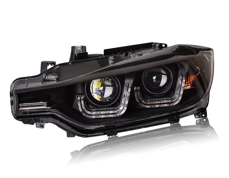 2013- автомобильный Стайлинг фара для BMW 3 серии F30 ксеноновые фары объектив проектор указатель поворота светодиодный DRL