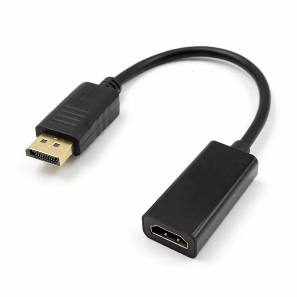 كامل HD 1080 P DisplayPort موانئ دبي الذكور إلى HDMI الإناث مهائي كابلات عرض ميناء محول ل أبل سامسونج HP/ديل محمول العارض كامل HD 1080 P DisplayPort موانئ دبي الذكور إلى HDMI الإناث مهائي كابلات عرض ميناء محول ل أبل سامسونج HP/ديل محمول العارض