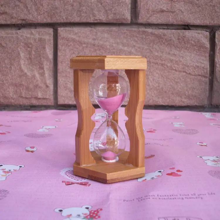 Часовое стекло высокого качества бамбуковое стекло синхронизации песочные часы творческие подарки домашние декоративные статуэтки настольные украшения