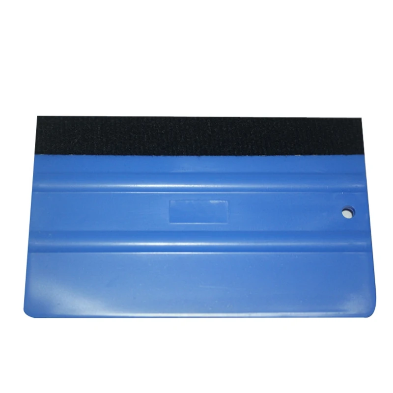 

1PCS Car Vinyl Film wrapping tools Blue Scraper squeegee with felt edge size 13cm*8cm Car Styling Stickers Accessories