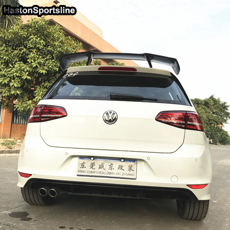 Golf 7 MK7 Revozport Стиль углеродного волокна авто спойлер на крыше автомобиля крыло для Volkswagen VW Golf VII Golf7 GTI R только в том случае