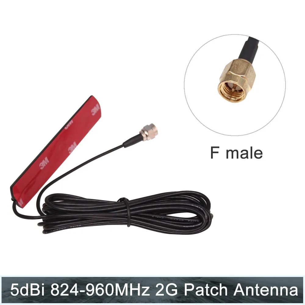 5dBi GSM 2G антенна 824-960 МГц Внутренняя патч антенна с 3 м RG174 F мужской конец кабель для автомобиля грузовика RV усилитель сигнала