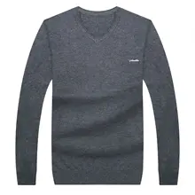 Новое поступление модные Для мужчин Демисезонный свитера Повседневное трикотажного компьютер v-образным вырезом пуловеры Большие размеры 2XL 3XL 4XL 5XL 6XL