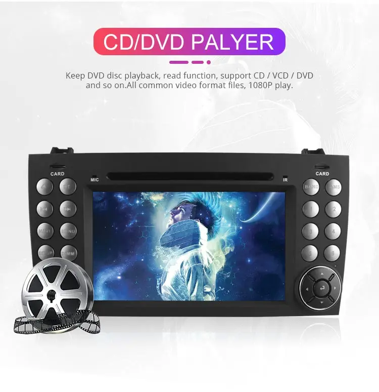 Excellent Besina Android 9.0 2 Din 7 Inch Car DVD Player For Mercedes Benz SLK R171 SLK230 W171 GPS Multimedia Radio 2G+16G Steering Wheel 4 Excellent Besina Android 9.0 2 Din 7 Inch Car DVD Player For Mercedes Benz SLK R171 SLK230 W171 GPS Multimedia Radio 2G+16G Steering Wheel 4