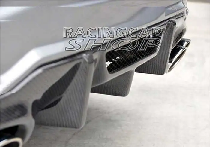 V style sedan BLACK rear diffuser for Mercedes BENZ W204 C63 coupe C250 C300 C350 AMG SPORT BUMPER 2012-2014