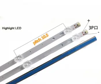 

1lot=3pcs for Replacement LED Strip of TCL Chang-hong 32inch led backlight 3v 6lamps 562mm