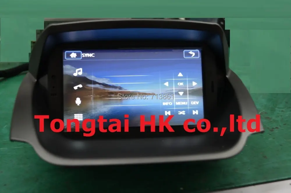 Top 7" for ford ecosport 2013-2014 car dvd player,GPS Navigation,IPOD,BT,radio,3G,canbus,SYNC100%,wince,portuguese,spanish,English 3
