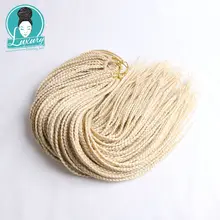 Роскошные для плетения предварительно петлевые синтетические 2" 22 корня/упаковка 613# блонд серый фиолетовый Омбре крючком коробка косы