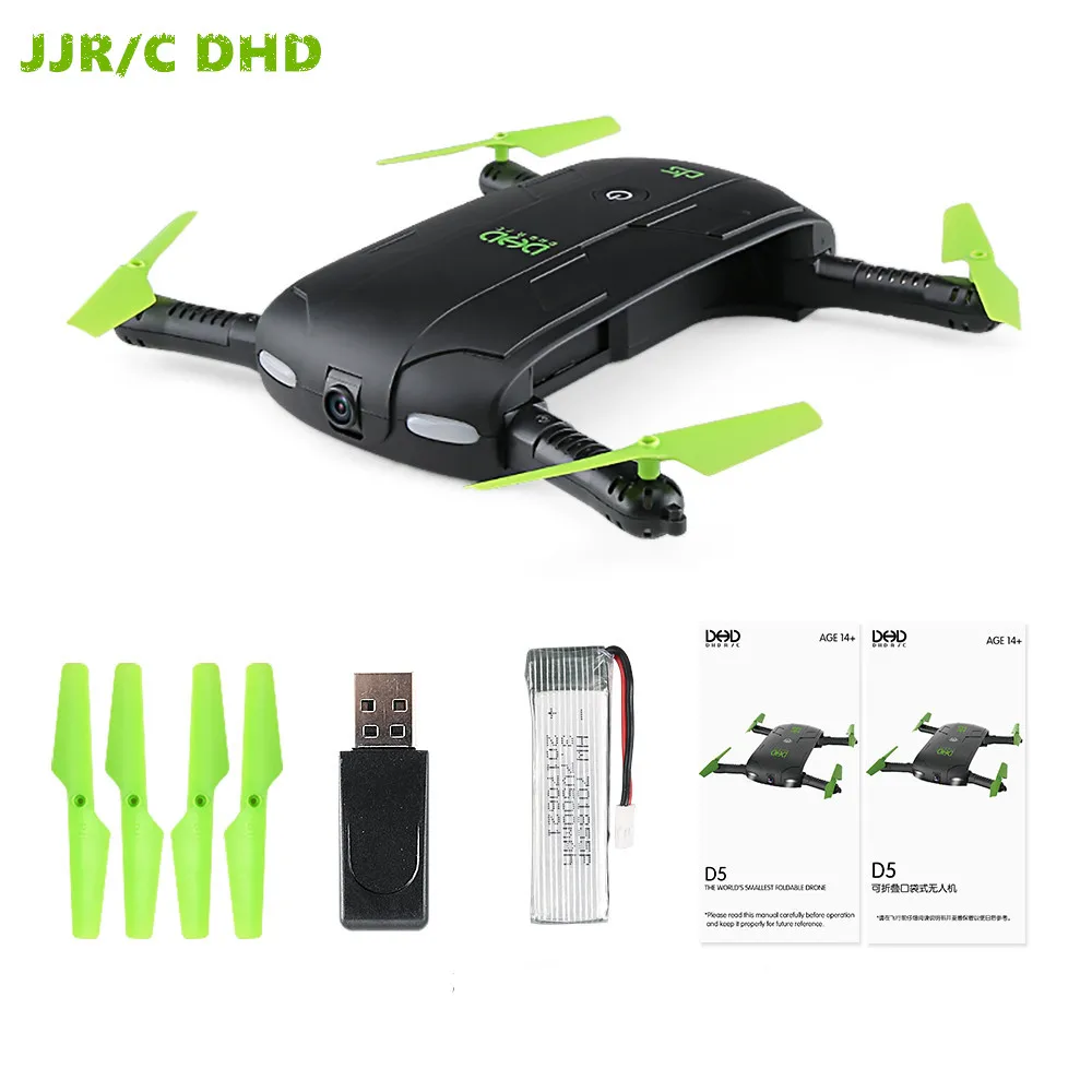 

JJRC DHD D5 Mini Foldable FPV Drone with 30W WiFi Camera Phone Control Altitude Hold 4-axis Quadcopter