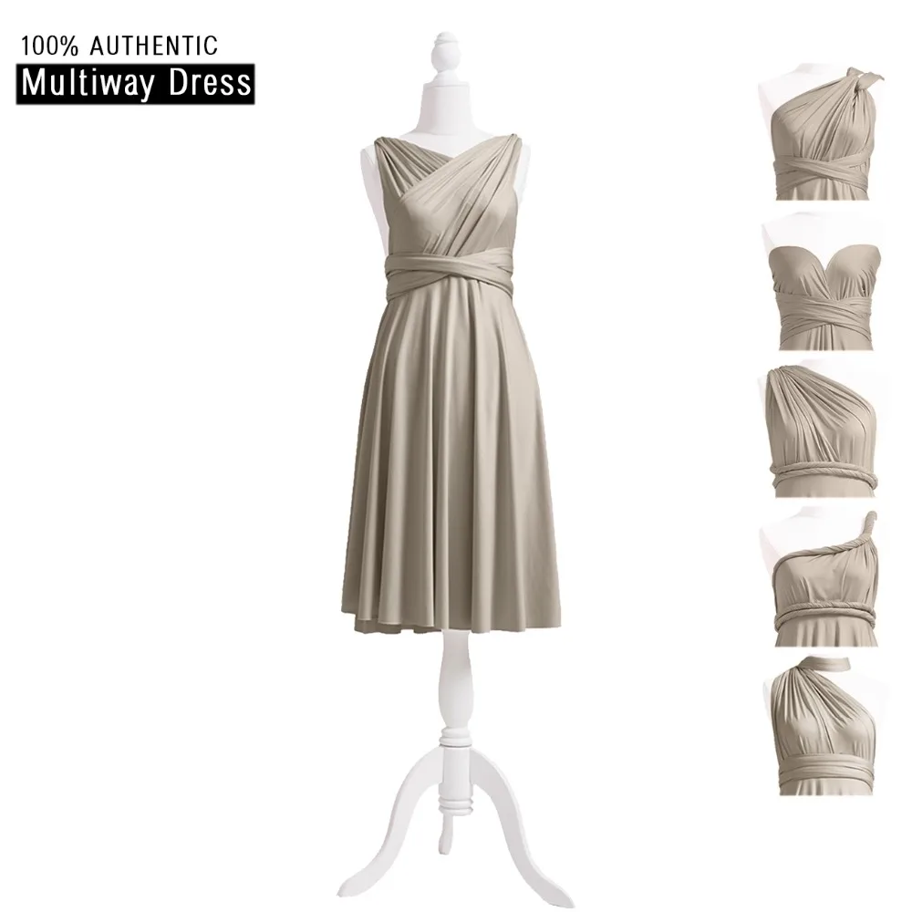 Taupe Knee Length Dress