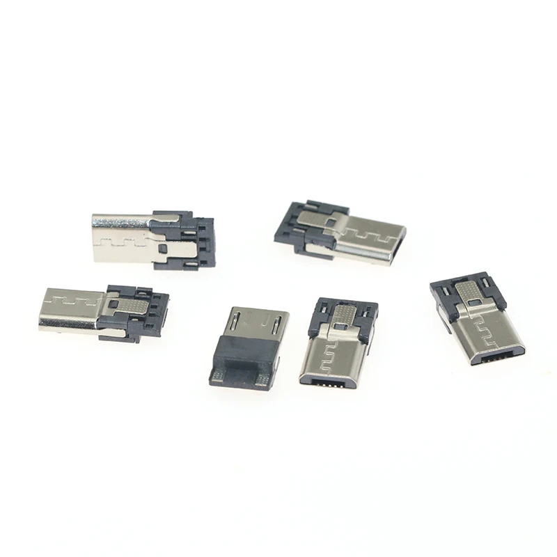 Android длинный штекер 5 Pin 2 ядра 30 в 1.5A Micro USB Разъемы Мужской Джек хвост разъем электрические терминалы