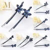 1 Pairs Vintage Crystal Rhinestone Hair Clip Flowers Shaped Bling Headwear Barrette Hairpin Edge Clamp Hair Accessories ► Photo 1/6