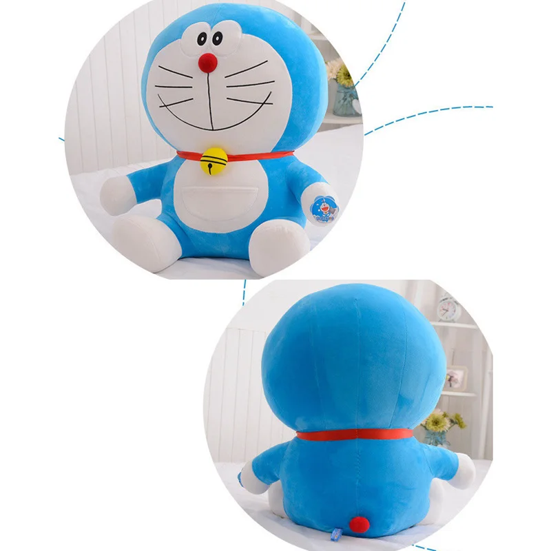 48 см, 68 см гигантские большие японский Doraemon фигурка, плюшевая игрушка мягкая кукла кошка чучело игрушки Детская кукла на день рождения подарок