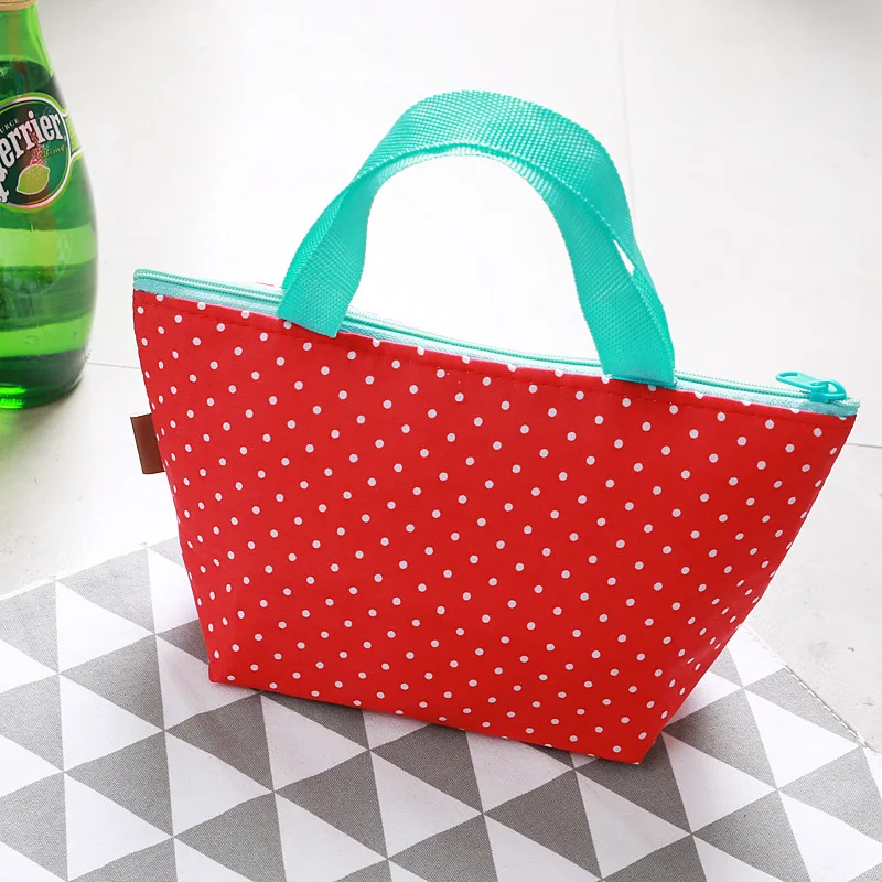 

portable insulated lunch bag for women kid picnic tote bag ice pack small cooler bag insulation handbag can holder meal cool bag
