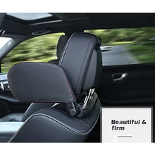 Новинка, подголовник для автомобиля, подушка для шеи, удобный отдых, поддержка шеи, регулируемая, для автомобиля, для путешествий, для сна, автомобильные аксессуары, кожа, Cusion